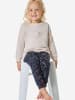 Schiesser Pyjama Family in beige-mel.