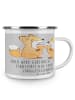 Mr. & Mrs. Panda Emaille Tasse Junggesellenabschied Eskalation m... in Heather Grey