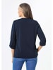 GOLDNER Blazer Blazer mit Cardiganausschnitt in marine