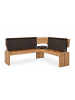 58 aufm Kessel ECKBANKGRUPPE Modern Dani 3 für 7 Personen Massivholz Wildeiche/Braun