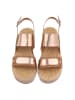 Ital-Design Sandale & Sandalette in Camel und Gold