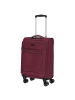 D&N Travel Line 9204 - 4-Rollen-Kabinentrolley S 55 cm (grau) in lila