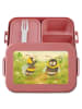 Mr. & Mrs. Panda Bento Lunchbox Hummeln Kleeblatt Design ohne Sp... in Rot Pastell