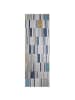 KADIMA DESIGN Balkon-Teppich UV-beständig FLEET Geometrische Muster Terrasse in Blau-Gelb