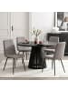 home24 Polsterstuhl EUPO 4er-Set in Cappuccino