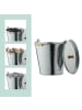 relaxdays Ascheeimer in Silber - 12,5 Liter