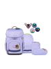 Ergobag Grundschulranzen-Set, CUBO "WaldBärsucher" 5-tlg. in Lila