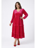 Joella Women Plus Size Dress in ROSE RED