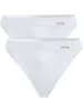 Con-ta Baumwolle, Feinripp Slip 2er-Pack in weiß