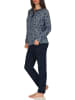 NORMANN Frottee Pyjama Schlafanzug Sterne - 48785 in marine