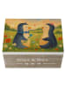 Mr. & Mrs. Panda Geschenkbox Pinguin Pärchen Design ohne Spruch in Weiß
