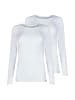 Skiny 2er Pack Shirt langarm in white