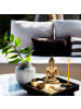 relaxdays Gartendeko Buddha in Schwarz