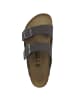 Birkenstock Sandale Arizona Birko-Flor Nubuk normal in dunkelgrau