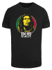 F4NT4STIC T-Shirt Bob Marley Logo Badge Reggae Music in schwarz