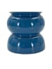 Mauro Ferretti Blaue Keramik-Tischleuchte mit weißem Lampenschirm, ø 25 x 46 cm