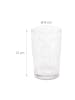relaxdays 4 x Trinkglas "Vintage" in Transparent - 400 ml