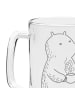 Mr. & Mrs. Panda Gravur Bierkrug Bär Kaffee ohne Spruch in Transparent