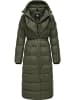 ragwear Steppmantel Niara Long in Dark Olive