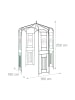 relaxdays Rosenpavillon in Grün - (B)160 x (H)250 x (T)160 cm