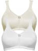 SUSA 2er Pack Entlastungs BH Topsy Plus in Weiss champ.micro