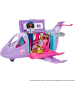 Barbie Flugzeug + Pilot Puppe, bewegliche Räder Reiseaufkleber ab 3 J