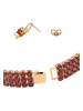 faina Women Jewelry Set in rose gold red