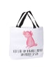 Mr. & Mrs. Panda Shopper Axolotl Niedlich mit Spruch in Weiß