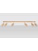 Nice Lamps Deckenleuchte LUDWIK 6 in Natur Holz (H)20 (B)5cm (L)120cm