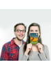 Mr. & Mrs. Panda Postkarte Sternzeichen Löwe Design mit Spruch in Weiß