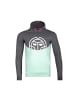 BIDI BADU Bassem Lifestyle Hoody - dark grey/ mint in dunkelgrau/mint