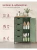 VASAGLE Badezimmerschrank Sofie in Waldgrün - (B)30 x (H)82 x (T)55 cm