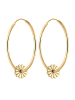 Elli Ohrringe 925 Sterling Silber Blume in Gold