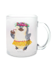 Mr. & Mrs. Panda Teetasse Pinguin Kokosnuss ohne Spruch in Transparent