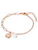 Valero Pearls Armband aus Edelstahl mit Preciosa und Süßwasser-Zuchtperle in roségold