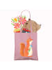 Mr. & Mrs. Panda shopping tasche Eichhörnchen Blume ohne Spruch in Rosa Pastell