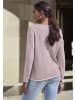 Vivance by Lascana V-Ausschnitt-Pullover in mauve-rosé