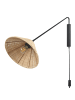 Beliani Wandleuchten PALENA in Naturfarben/Schwarz - (W) 33 x (H) 30 x (L) 60 cm