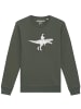 wat? Apparel Sweatshirt Astronaut on T-Rex in Khaki