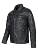 Rock Creek Lederjacke in Schwarz