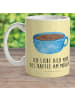 Mr. & Mrs. Panda Pott Kaffee Tasse mit Spruch in Gelb Pastell