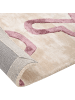 Beliani Kurzflor KAPPAR in Beige/Rosa - (W) 160 x (L) 230 cm