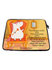 Mr. & Mrs. Panda Laptop Tasche Einhorn Prinzessin Design mit Spruch in Weiß