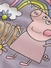 name it Langarmshirt Peppa Pig Glitzer NMFDADA in lavender gray