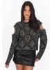 myMo ROCKS Women Pullover in black offwhite
