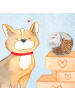 Mr. & Mrs. Panda Leckerli Glas Foxhound Lebensretter mit Spruch in Grau Pastell