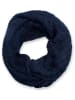 styleBREAKER Strick Loop Schal in Midnight-Blue / Dunkelblau