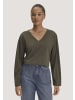 Hessnatur Hessnatur Longsleeve Oversize aus TENCEL™ Lyocell und Bio-Baumwolle in vintage oliv