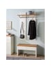 home24 Garderobenbank Namona in Eiche Dekor / Weiß