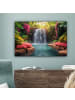 MuchoWow Leinwand bilder Tropischer Wasserfall (BxH)